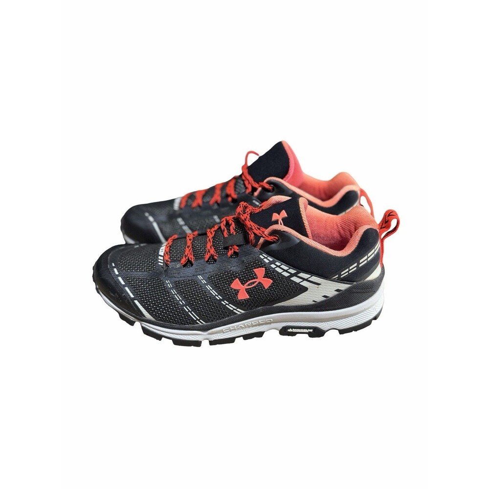 Under Armour Verge Low Hiking Shoes Men’s 8.5 Black Red Michelin Trail NWOB